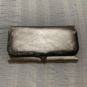 Shimmery Taupe Clutch